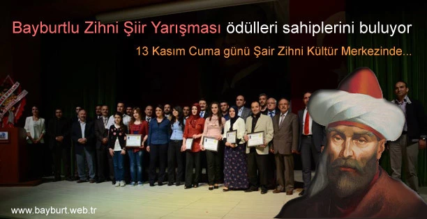 Bayburtlu Zihni Şiir Yarışması ödülleri sahiplerini buluyor