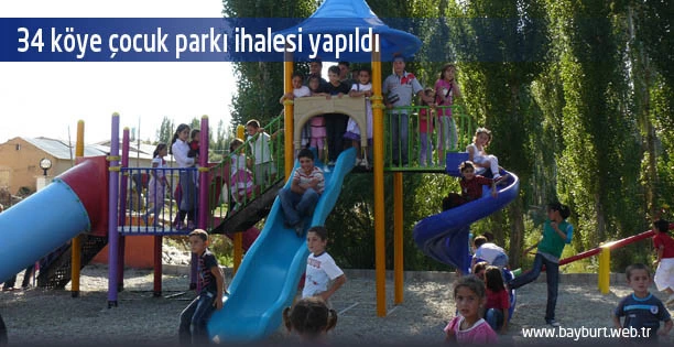 34 köye çocuk parkı ihalesi yapıldı