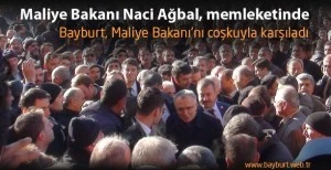 Bayburt, Maliye Bakanı'nı coşkuyla karşıladı