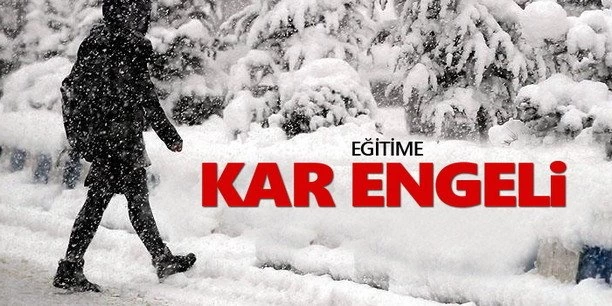 Bayburt'ta eğitime kar engeli