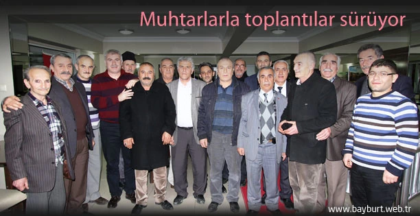 Muhtarlarla toplantılar sürüyor