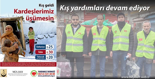 MÜS-DER Kış yardımları devam ediyor