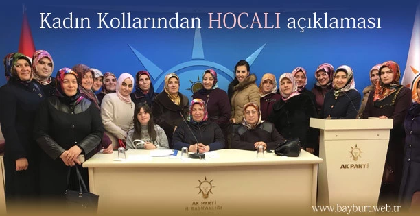 Kadın Kollarından HOCALI açıklaması