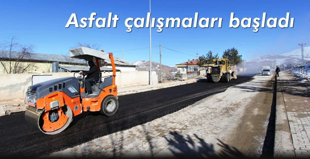 Asfalt çalışmaları başladı