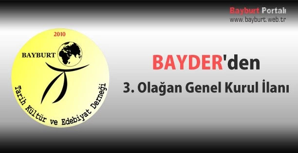 BAYDER’den Olağan Genel Kurul İlanı