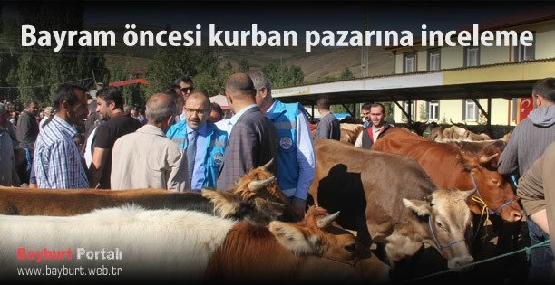 Bayram öncesi kurban pazarına inceleme