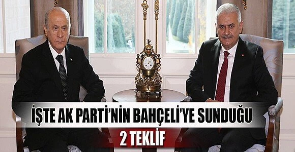 Bahçeli’ye 2 teklif