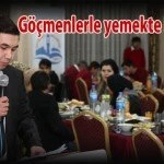 Gocmenlerle yemekte bulusuldu – Bayburt Portalı