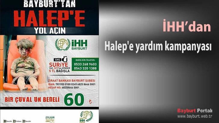 İHH’dan Halep’e yardım kampanyası