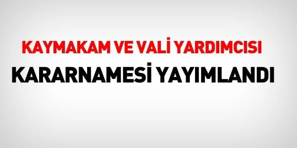 Bayburt Vali Yardımcıları ve İlçe Kaymakamları değişti