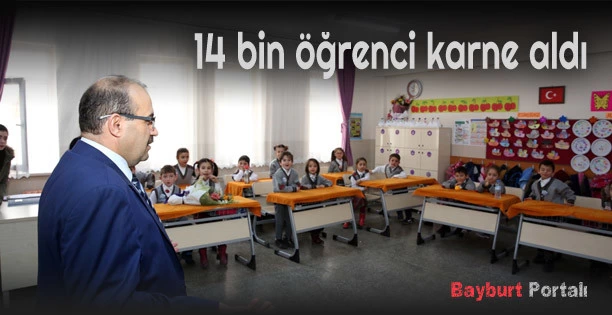 Bayburt’ta 14 bin öğrenci karne aldı