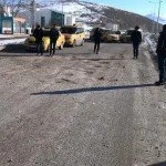 Bayburtta taksiciler yolu trafige kapatti 1 – Bayburt Portalı