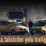 Bayburtta taksiciler yolu trafige kapatti – Bayburt Portalı