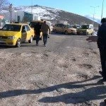 Bayburtta taksiciler yolu trafige kapatti 3 – Bayburt Portalı