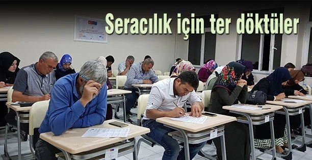 Seracılık sertifikası için ter döktüler