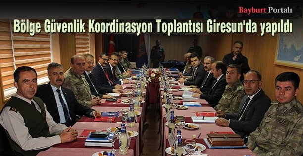 Bölge Güvenlik Koordinasyon Toplantısı Giresun’da yapıldı