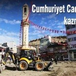 Cumhuriyet Caddesine ilk kazma vuruldu – Bayburt Portalı