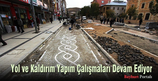 Yol ve Kaldırım Yapım Çalışmaları Devam Ediyor