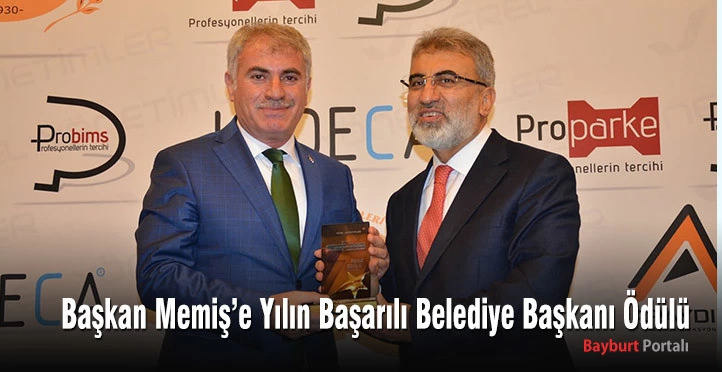 Başkan Memiş’e Yılın Başarılı Belediye Başkanı Ödülü