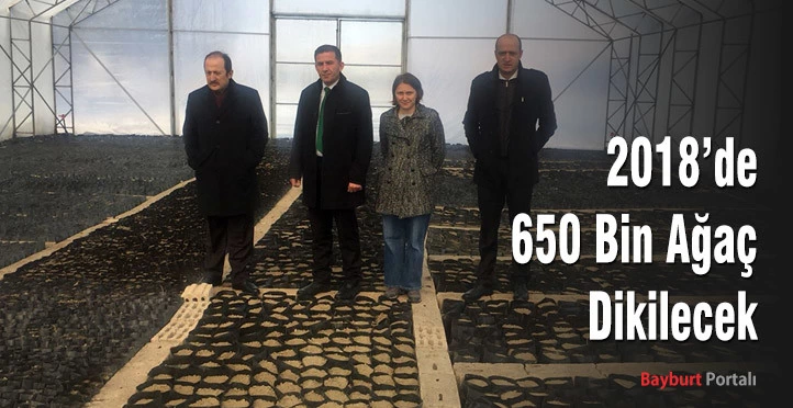 2018’de 650 Bin Ağaç Dikilecek