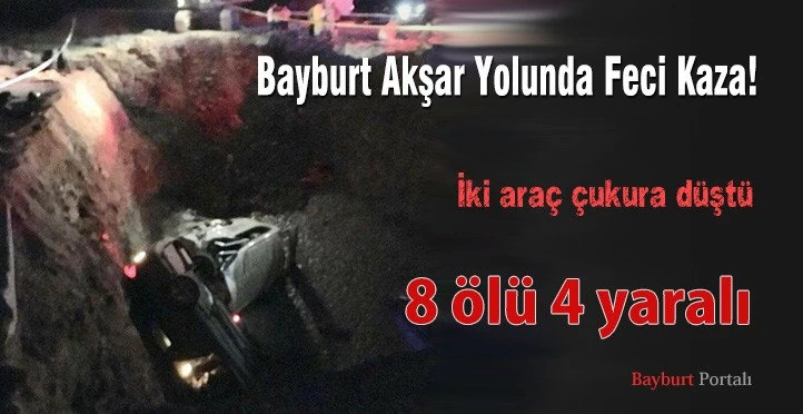 Bayburt Akşar Yolunda Feci Kaza!