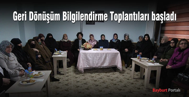Geri dönüşüm bilgilendirme toplantıları başladı