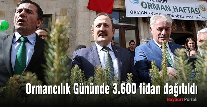 Ormancılık Gününde 3.600 fidan dağıtıldı