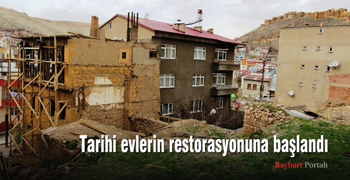 Tarihi evlerin restorasyonuna başlandı