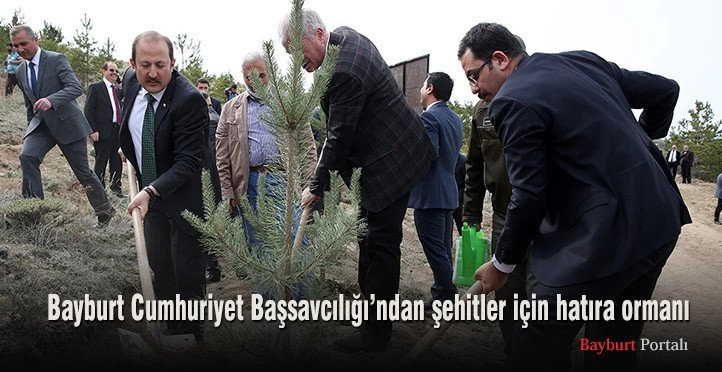 Bayburt Cumhuriyet Başsavcılığın’dan şehitler için hatıra ormanı