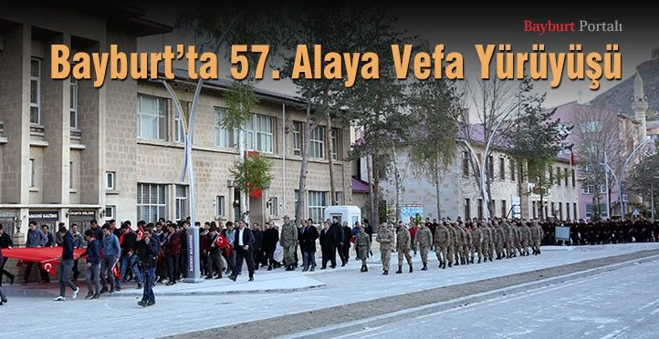Bayburt’ta 57. Alaya Vefa Yürüyüşü