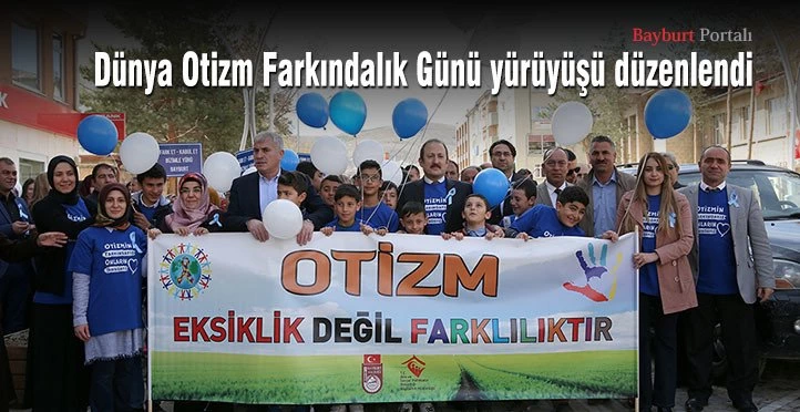 Dünya Otizm Farkındalık Günü yürüyüşü düzenlendi