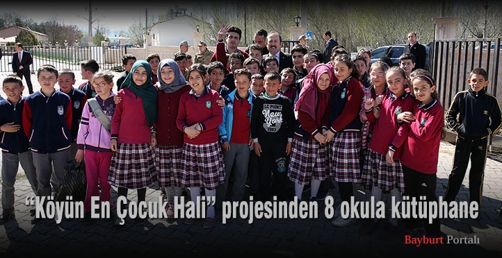 “Köyün En Çocuk Hali” projesinden 8 okula kütüphane