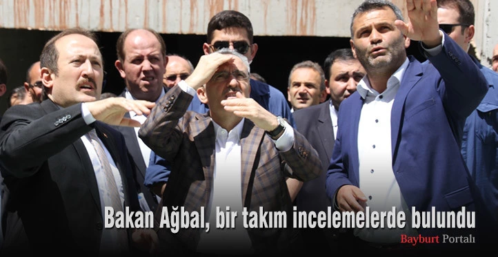 Bakan Ağbal, bir takım incelemelerde bulundu