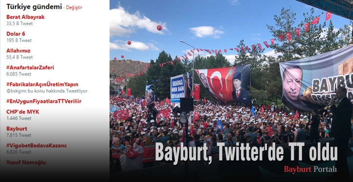 Bayburt, Twitter’de TT oldu
