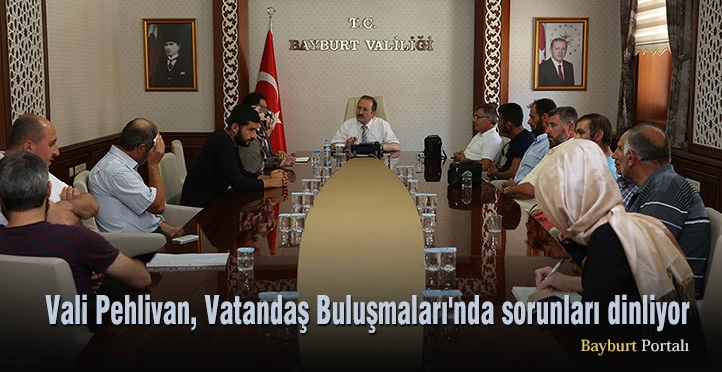 Vali Pehlivan, Vatandaş Buluşmaları’nda sorunları dinliyor