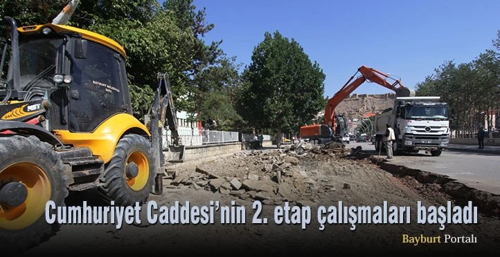 Cumhuriyet Caddesi 2. etap çalışmaları başladı