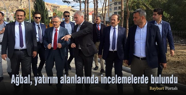 Ağbal, yatırım alanlarında incelemelerde bulundu