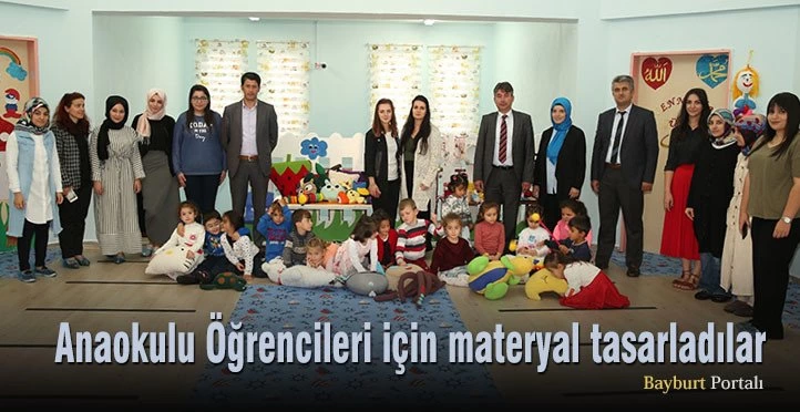 Anaokulu Öğrencileri için materyal tasarladılar