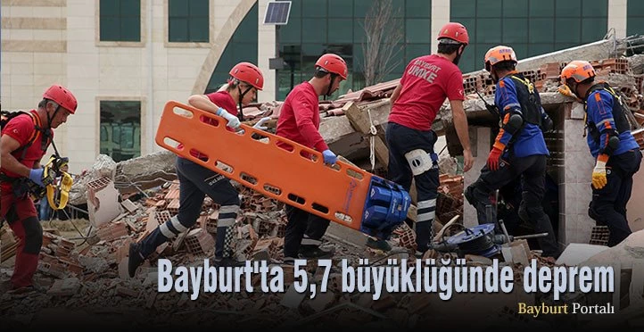 Bayburt’ta 5,7 büyüklüğünde deprem senaryosu