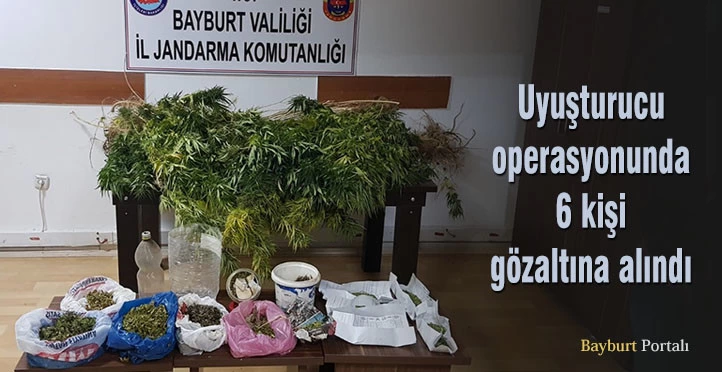 Uyuşturucu operasyonunda 6 kişi gözaltına alındı