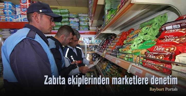 Zabıta ekiplerinden marketlere denetim
