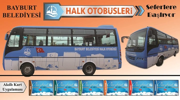 Bayburt’ta 5 Halk Otobüsü hizmete başlıyor