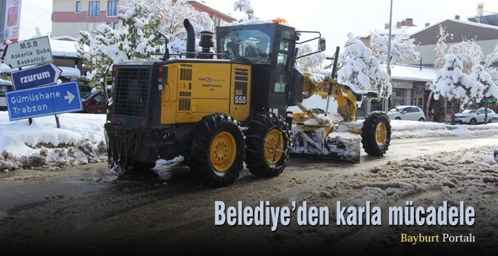 Belediye’den karla mücadele