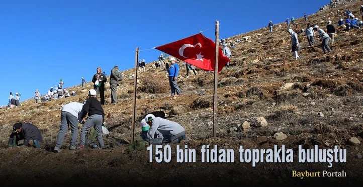 150 bin fidan toprakla buluştu