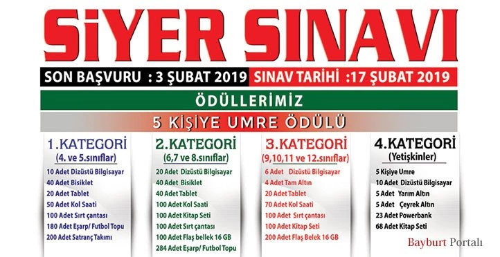Ödüllü ‘Siyer Sınavı’ kayıtları devam ediyor