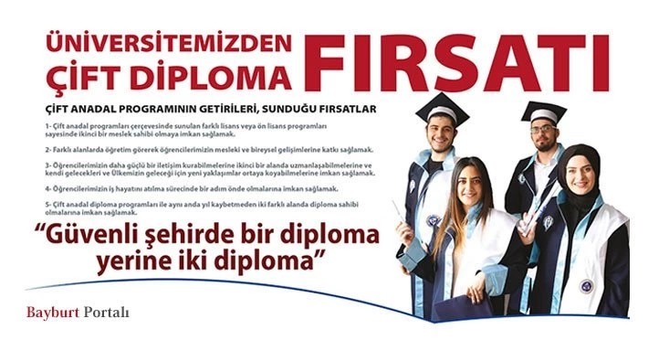 Bayburt Üniversitesi’nden ‘Çift Anadal’ fırsatı