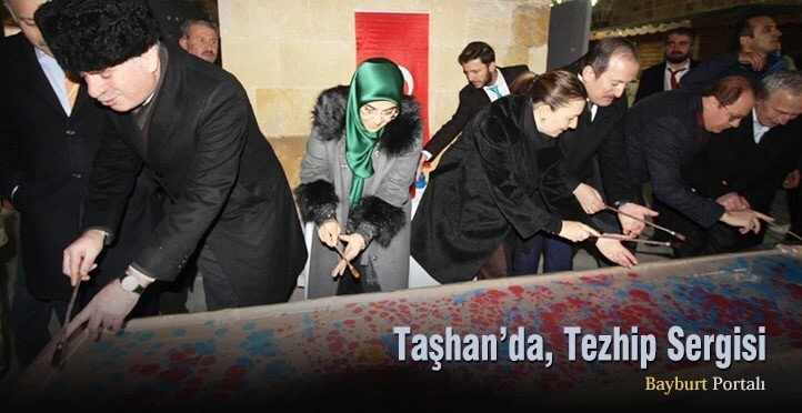 Taşhan’da, Bayburd-i Müzehhibeler Tezhip Sergisi