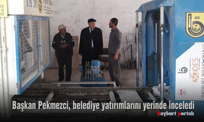 Başkan Pekmezci, belediye yatırımlarını yerinde inceledi