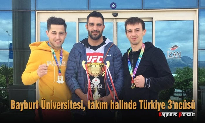 Bayburt Üniversitesi, takım halinde Türkiye 3’ncüsü