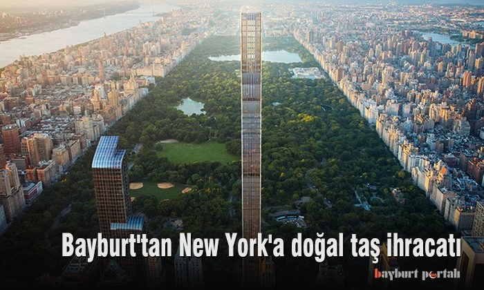 Bayburt’tan New York’a doğal taş ihracatı